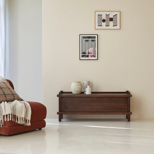 Space-Saving Wooden TV Stand