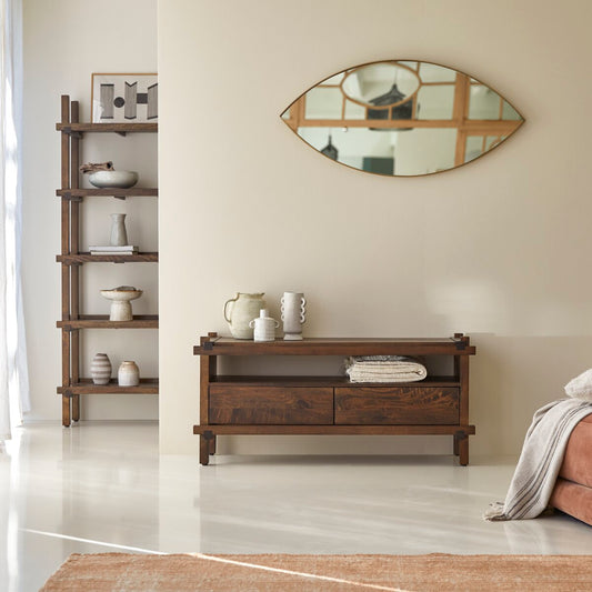 Kanto Dark Walnut Entertainment Unit with Storage
