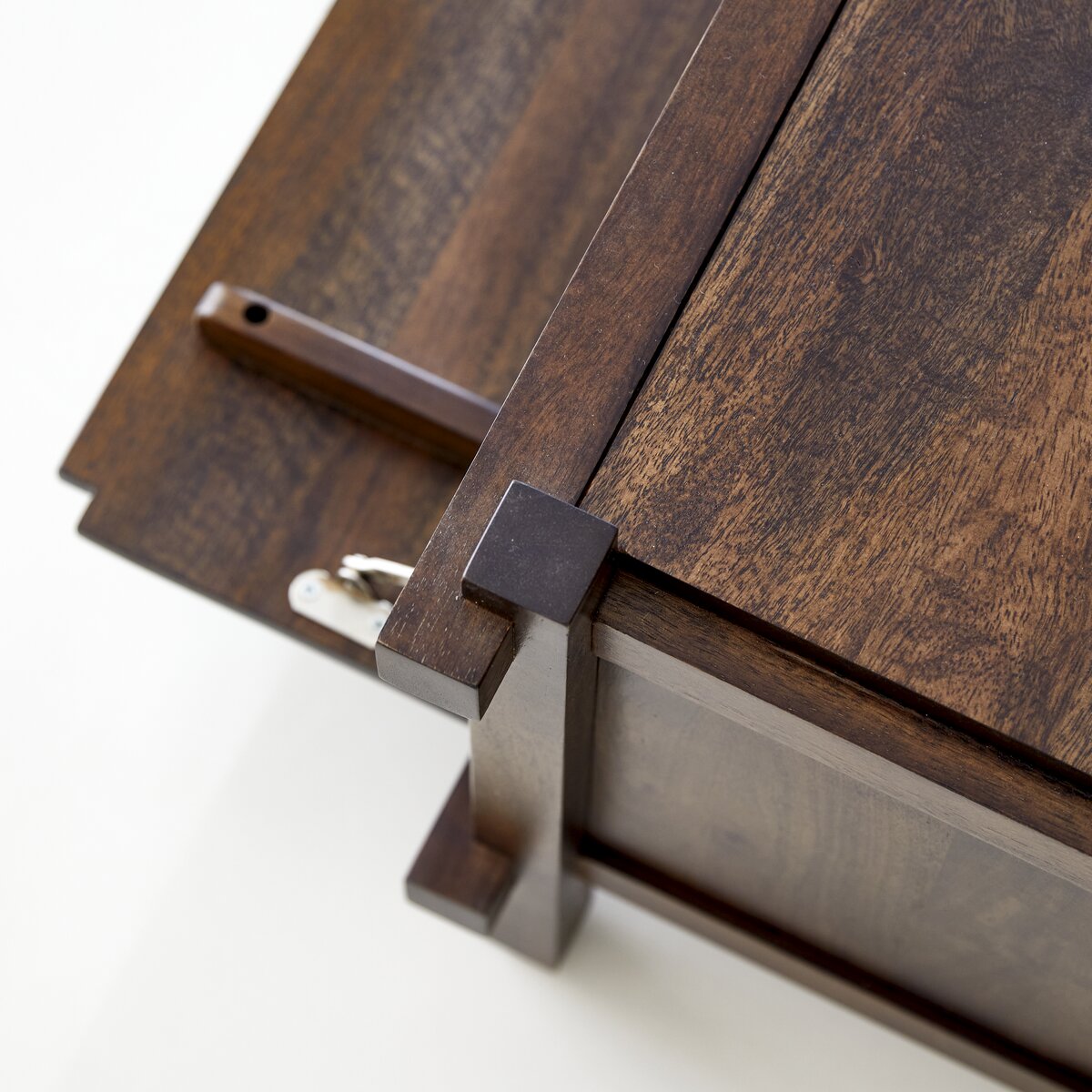 Space-Saving Wooden TV Stand