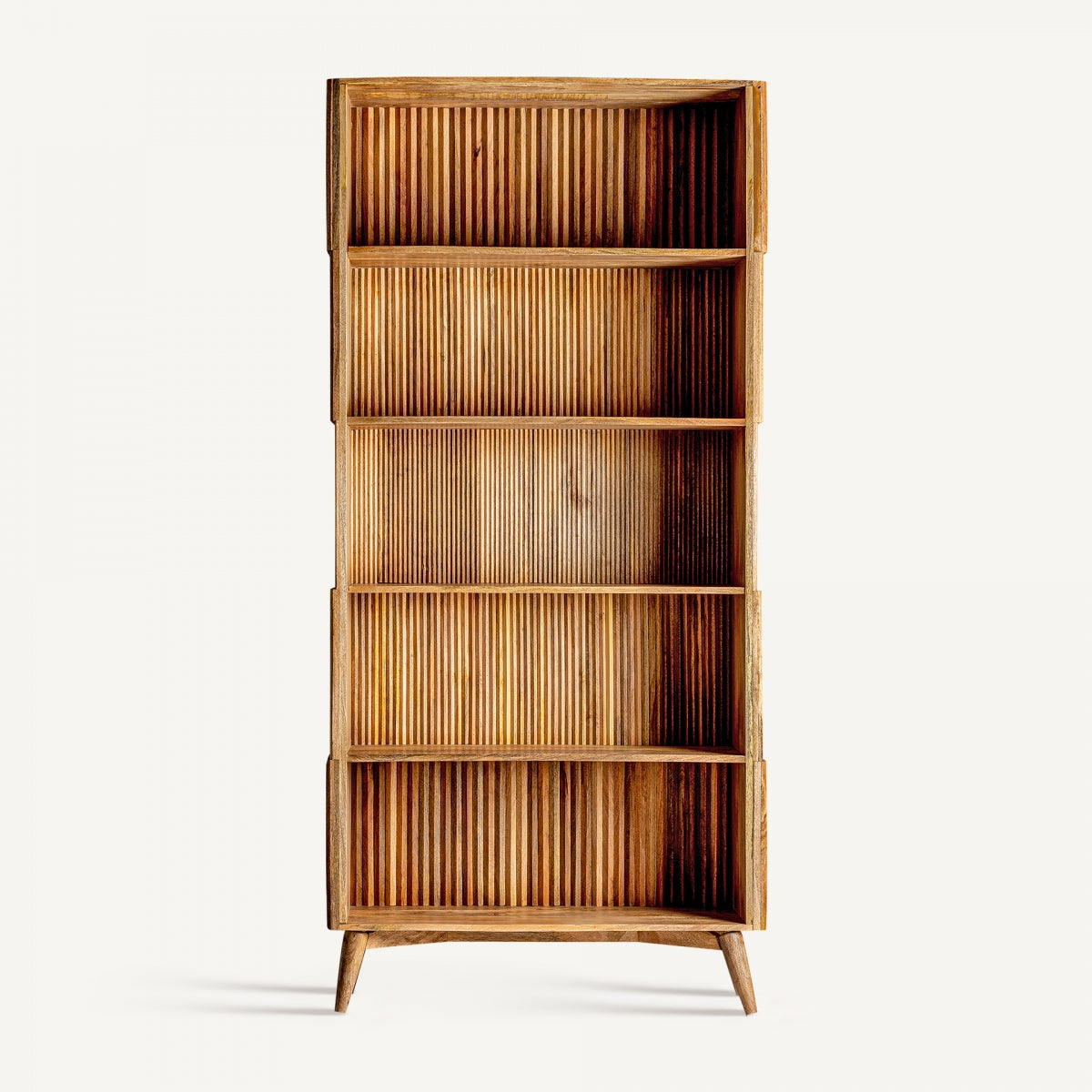 Daisy Solid Mango wood Bookshelf in Natural Finish