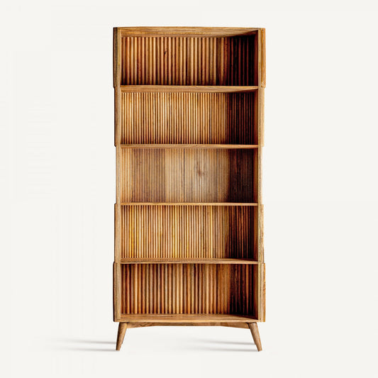 Daisy Solid Mango wood Bookshelf in Natural Finish