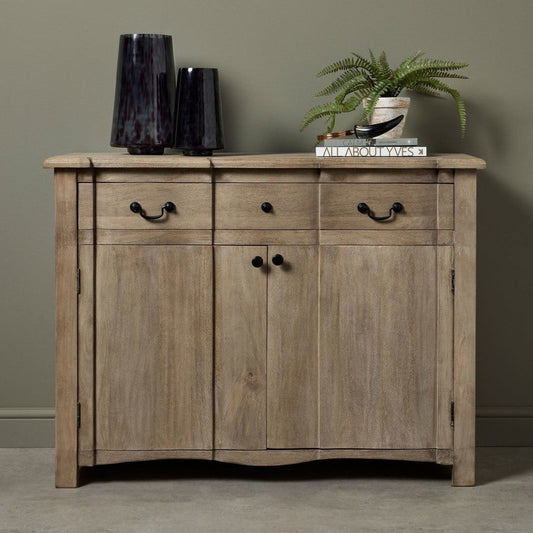 Modernista Solid Mango wood Sideboard with 2 Door & 3 Drawer