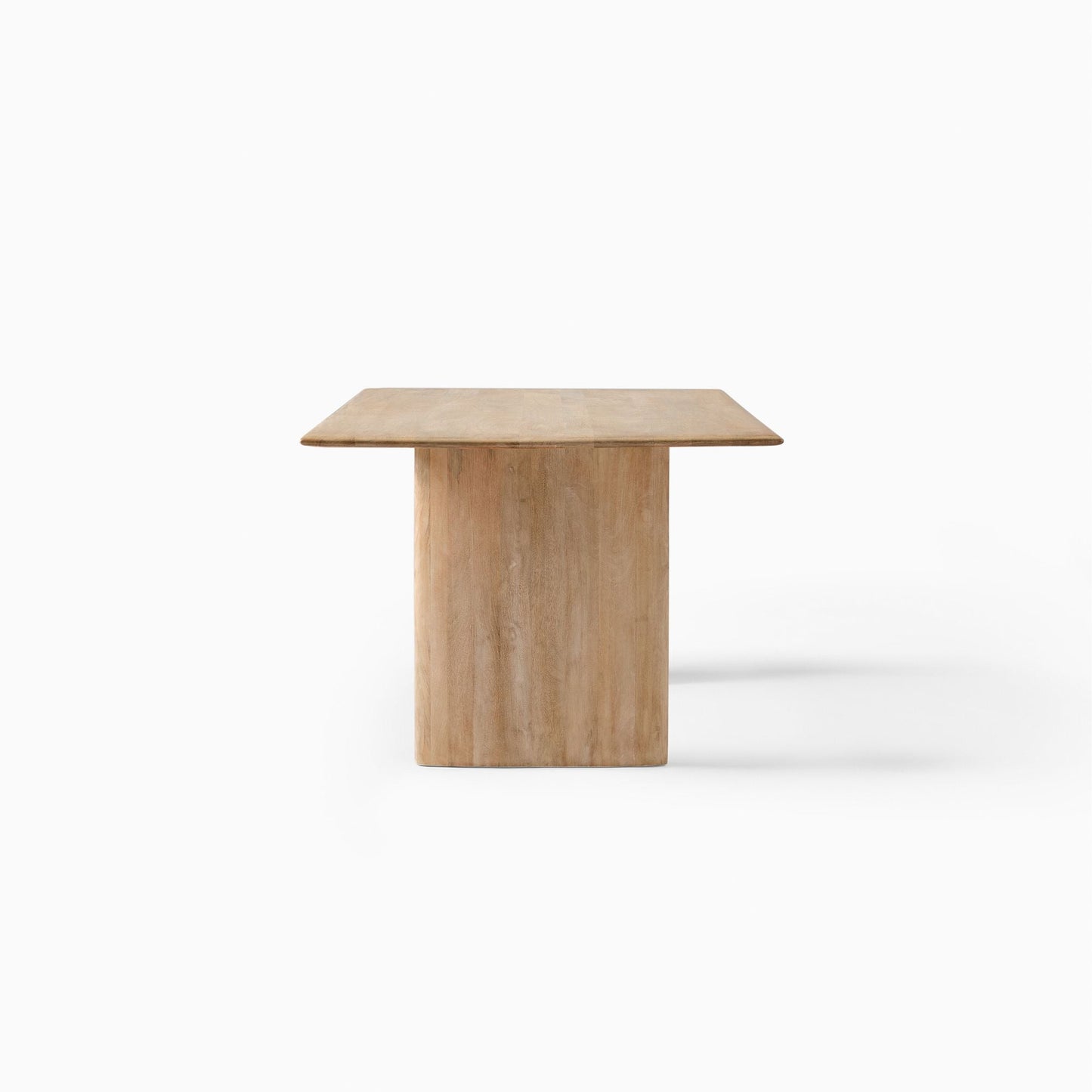 Reggie Solid Mango Wood Dining Table in White Wash