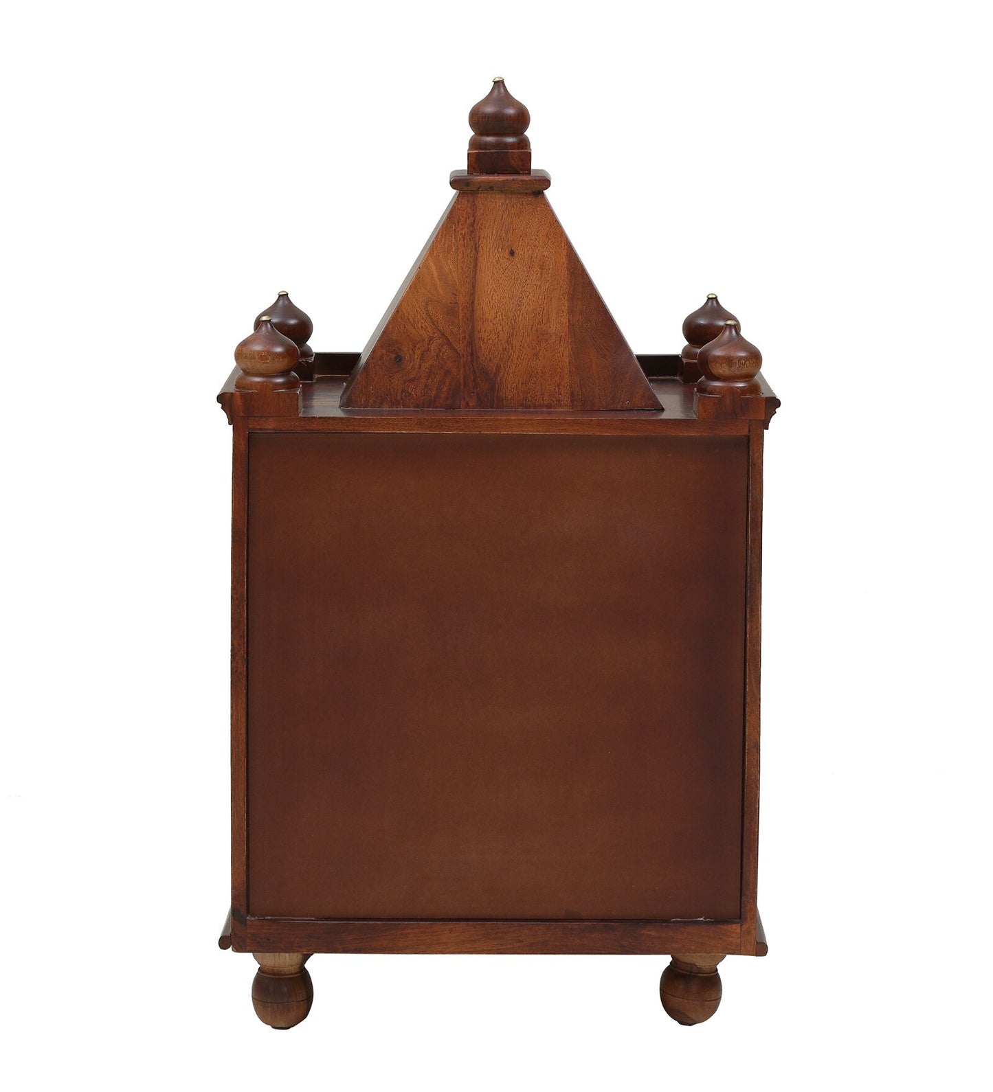 Sheesham Wood Mandir with Door | Floor Rested Home Temple