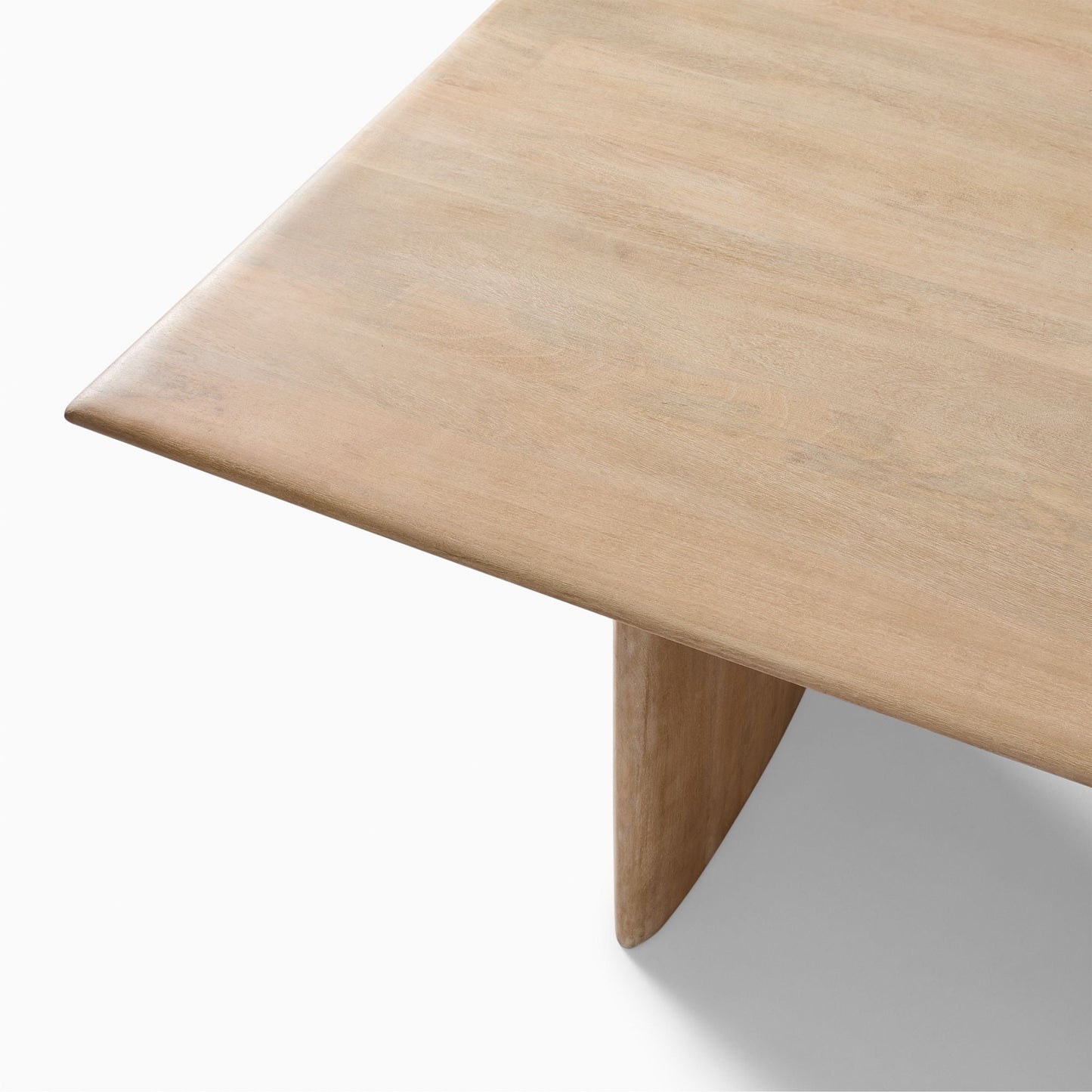 Reggie Solid Mango Wood Dining Table in White Wash