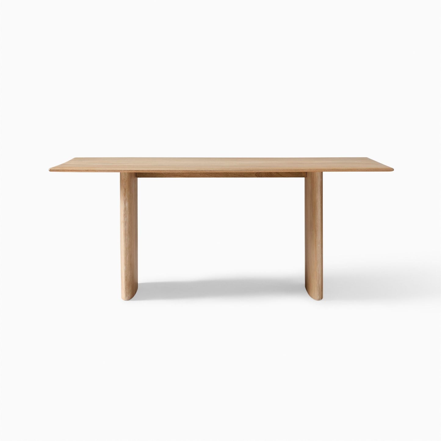 Reggie Solid Mango Wood Dining Table in White Wash