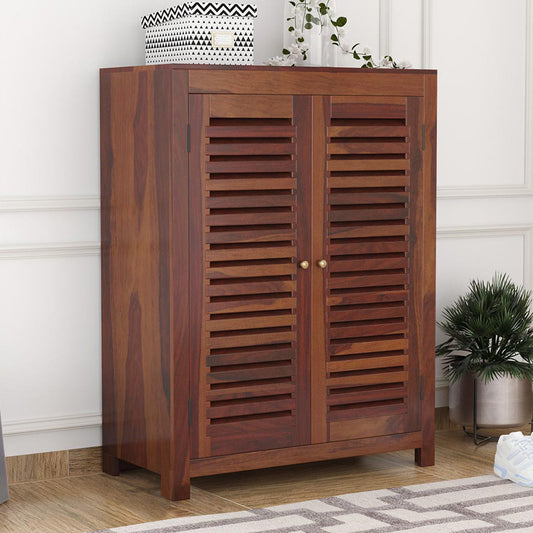 Alden Shoe Rack Of 15 Pairs In Provincial Teak Color