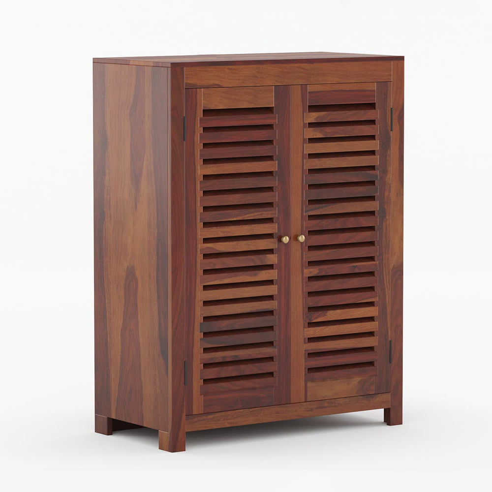 Alden Shoe Rack Of 15 Pairs In Provincial Teak Color