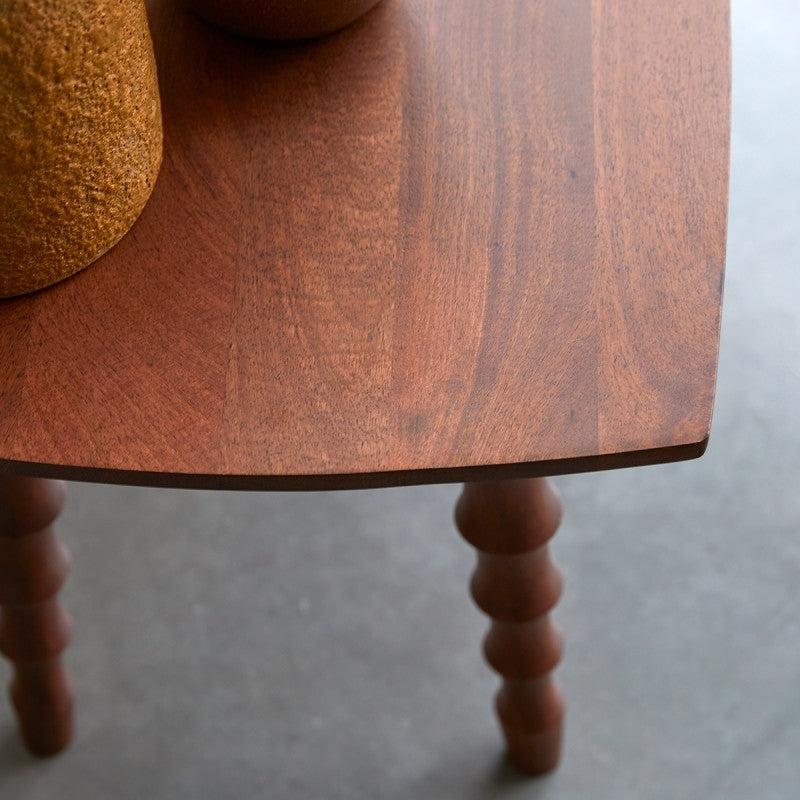 Kafano Solid Mango Wood Bench with Natural Finish