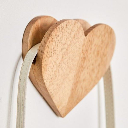Wooden Heart Designed Hook