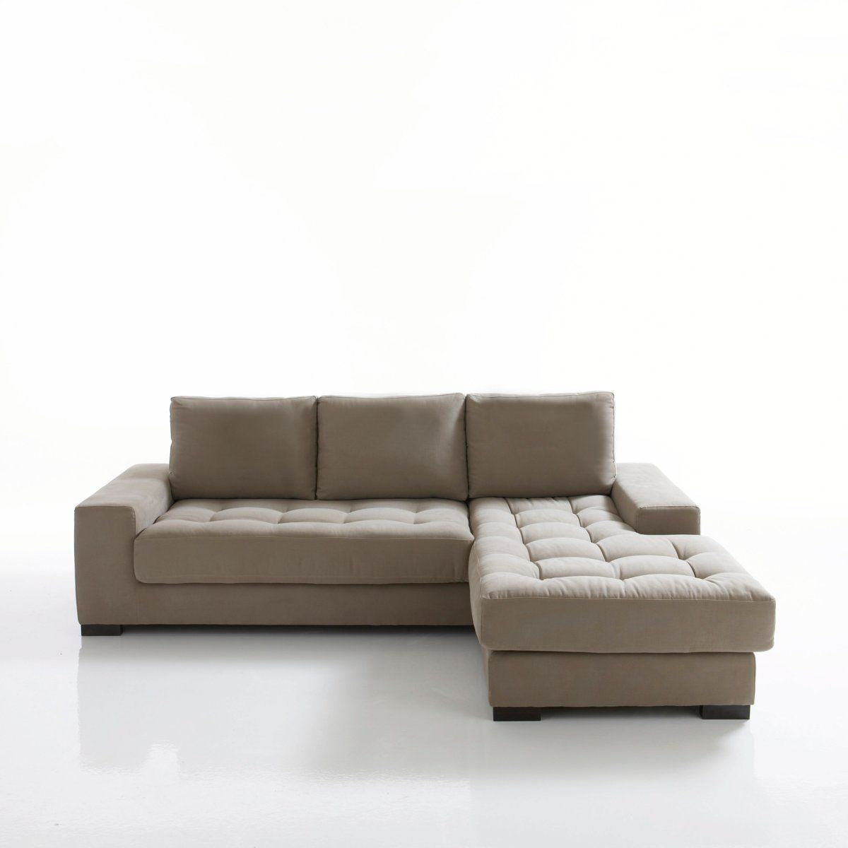 Dion Modern L-Shaped Sectional Fabric Sofa