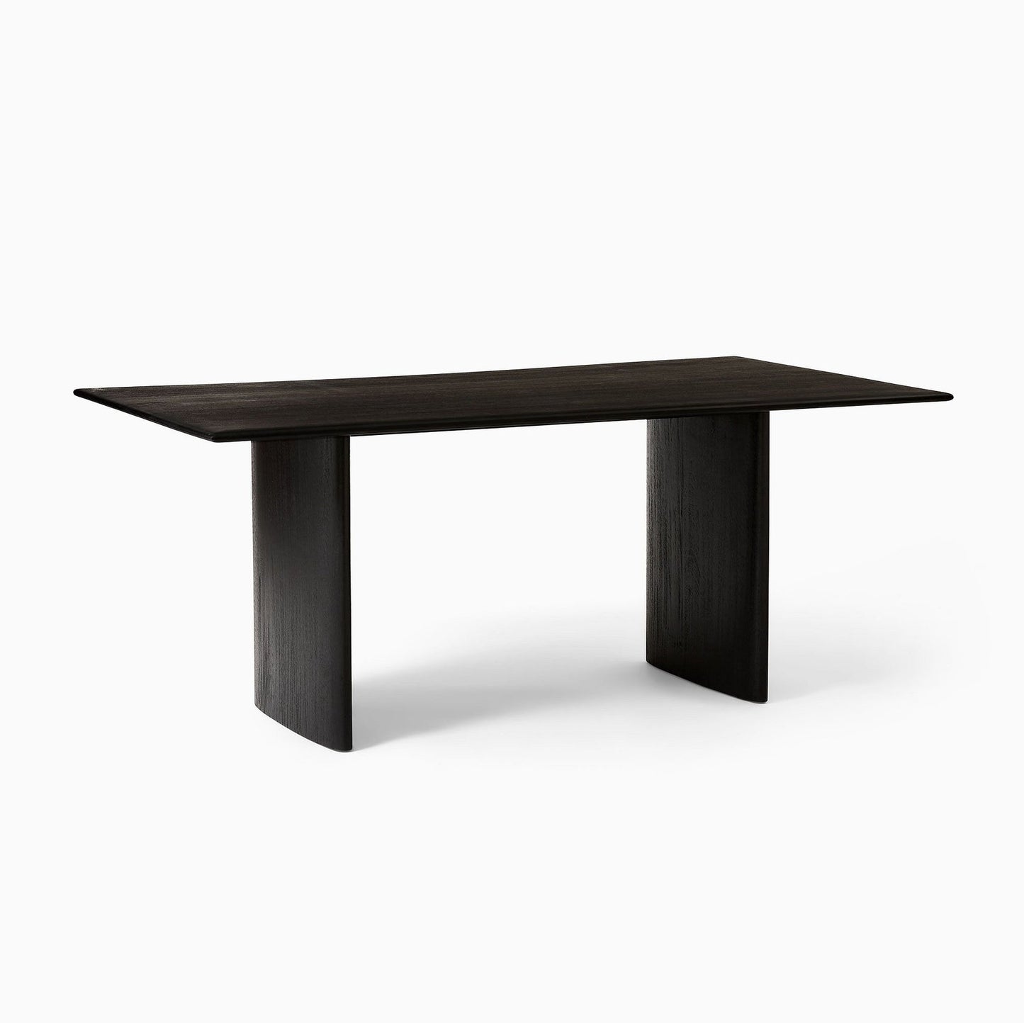 Reggie Solid Mango Wood Dining Table in Rustic Black finish