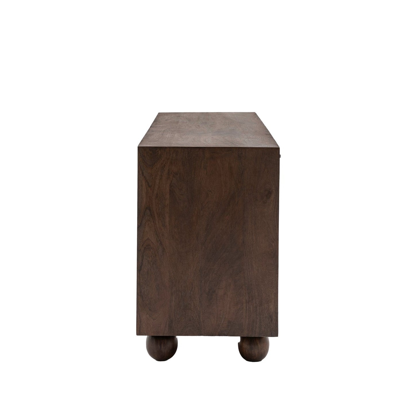 UrbanAura Wooden Sideboard With 4 Door in Dark Finish