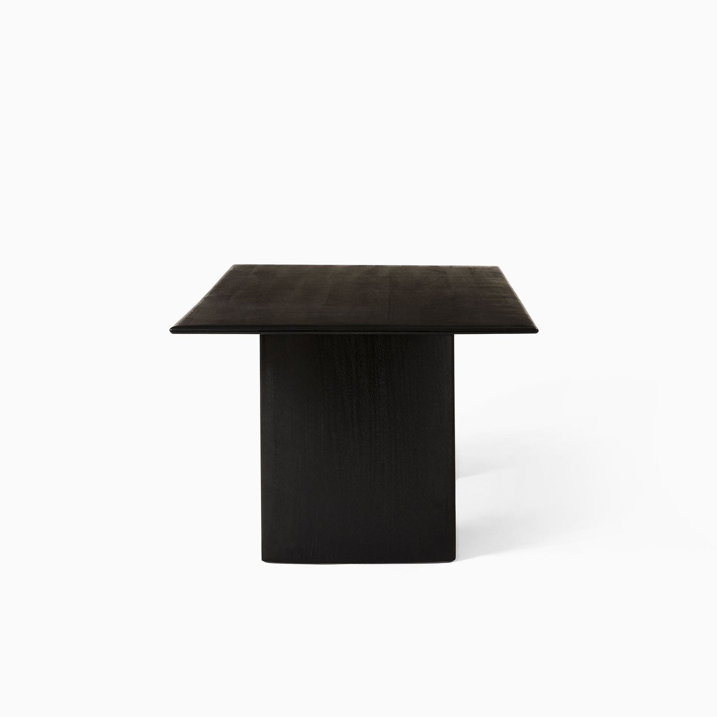 Reggie Solid Mango Wood Dining Table in Rustic Black finish