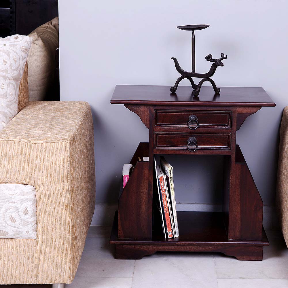 Kingslay Bedside Table Cum Magazine Stand