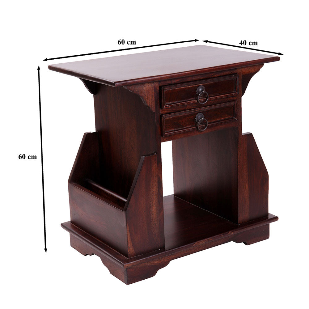 Kingslay Bedside Table Cum Magazine Stand
