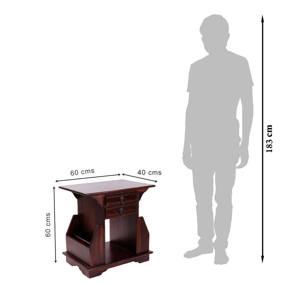Kingslay Bedside Table Cum Magazine Stand