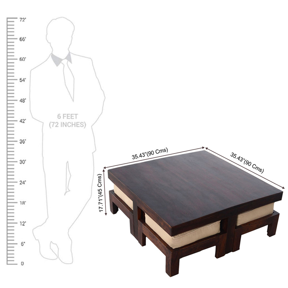 Kivaha 4 Seater Coffee Table Set