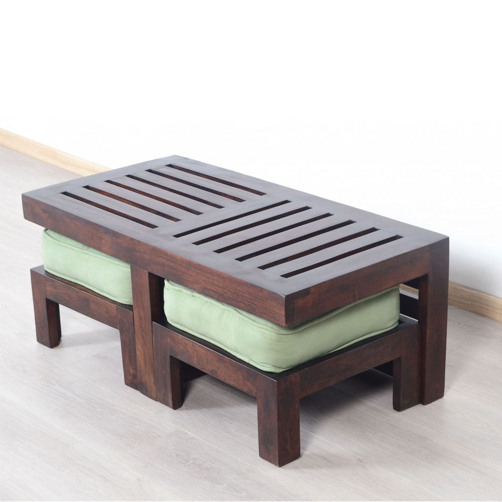 Kivaha Strip 2 Seater Coffee Table Set