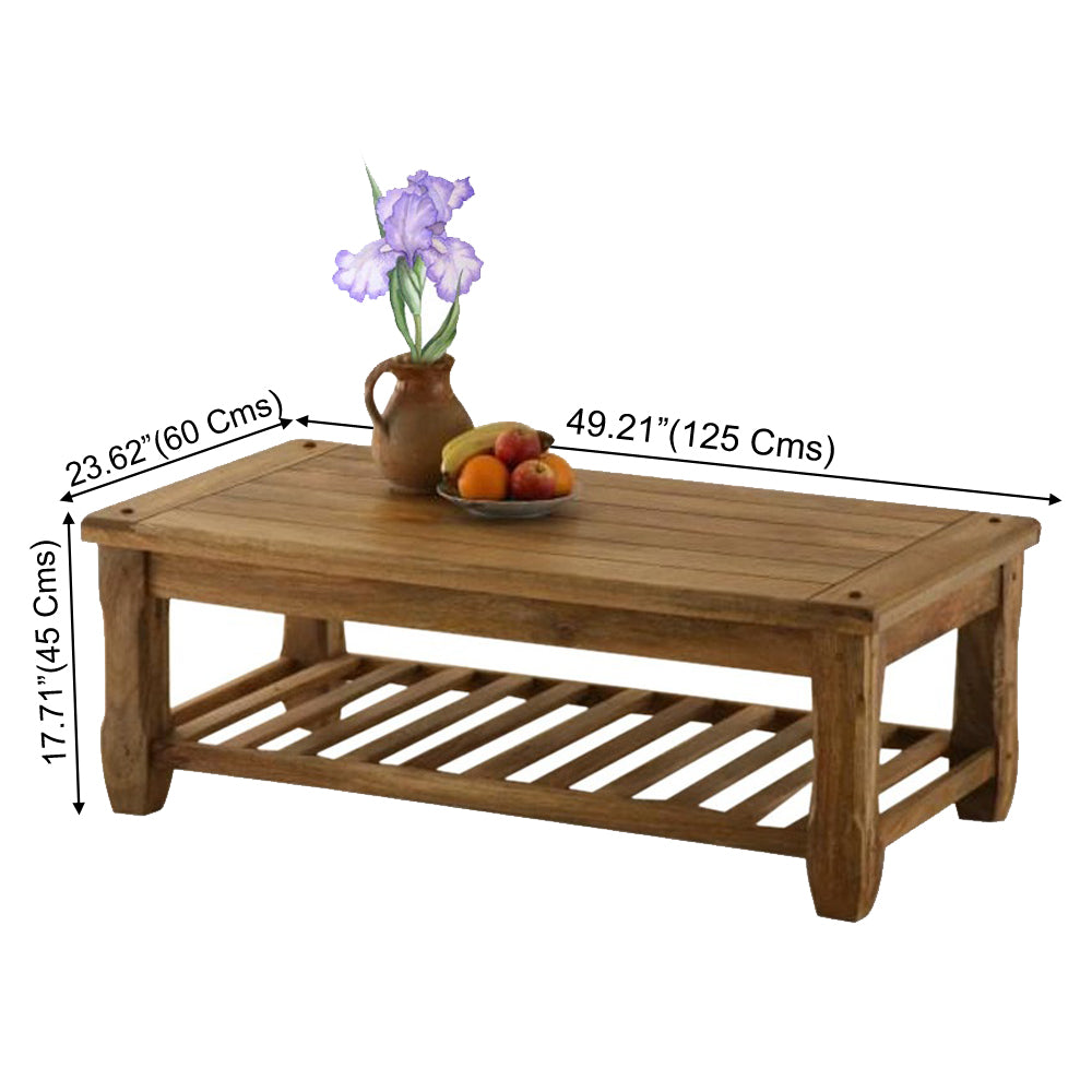 Block Reclaimed Wood Coffee Table