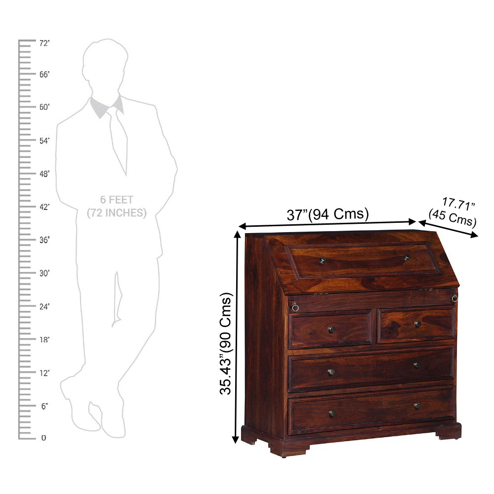 Classic Drop-Front Study Compact