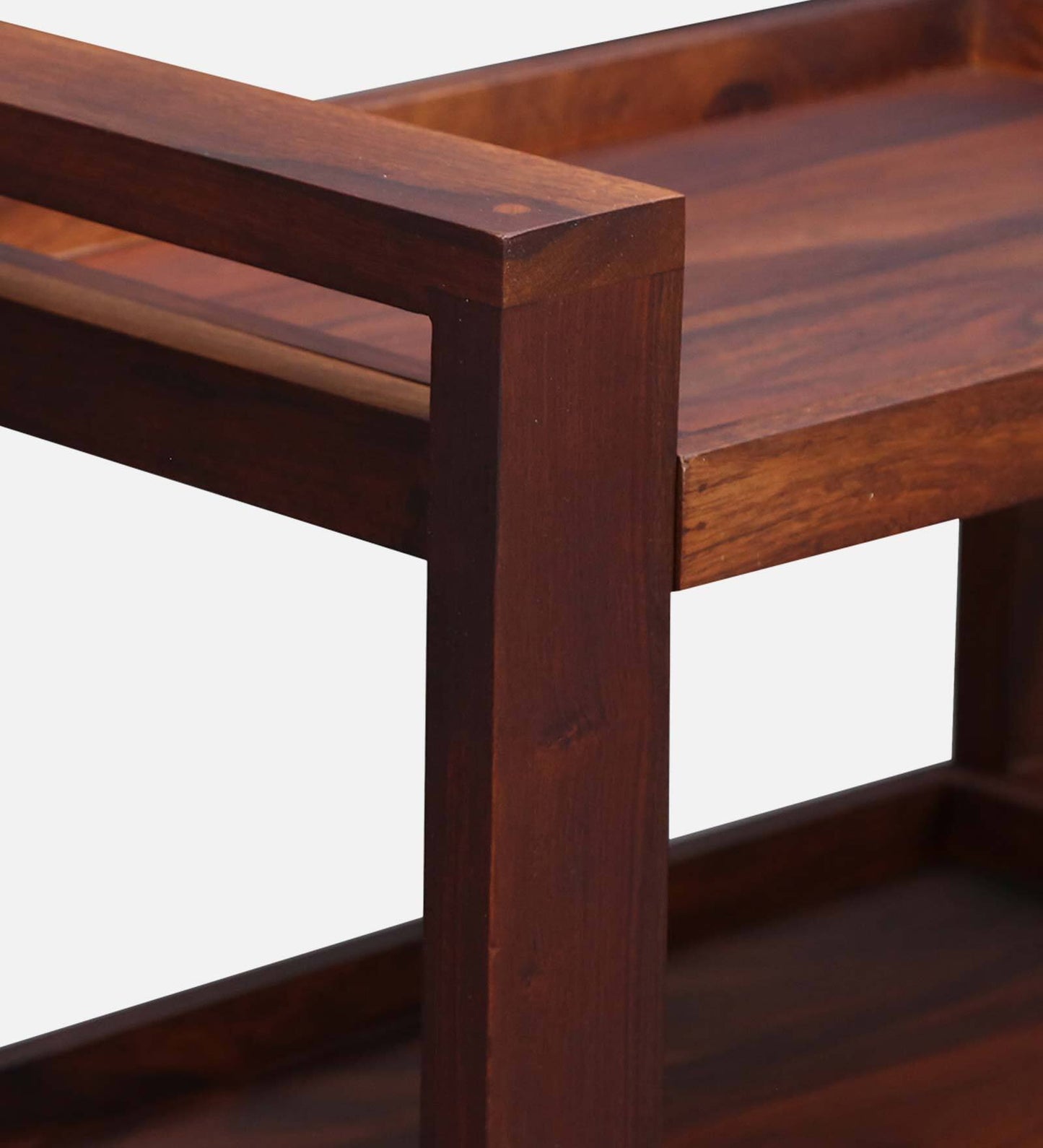 Avian Sheesham Wood Bar Cabinets in Honey Oak Finish