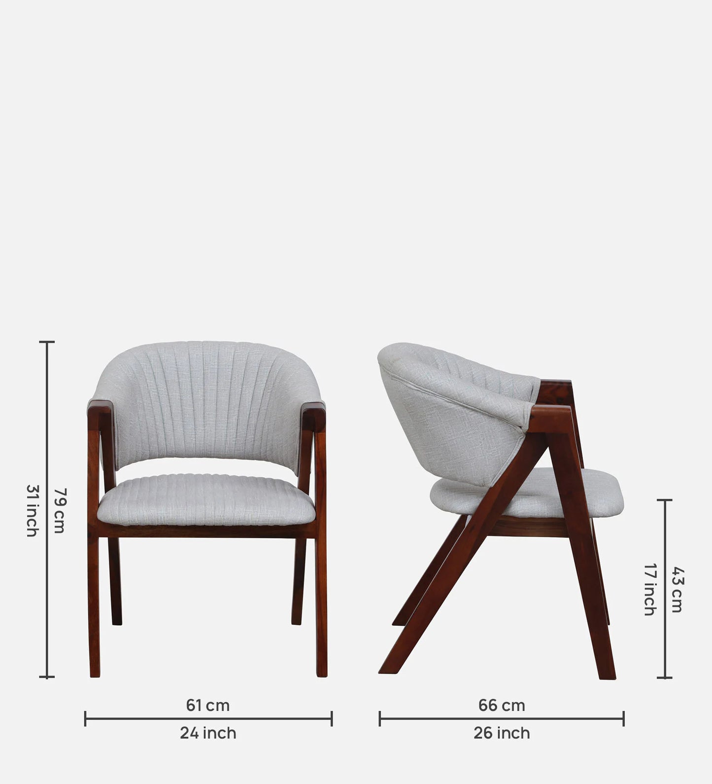 Barn & Bed Sheesham Wood Dining Chair In Scratch Resistant Provincial Teak Finish
