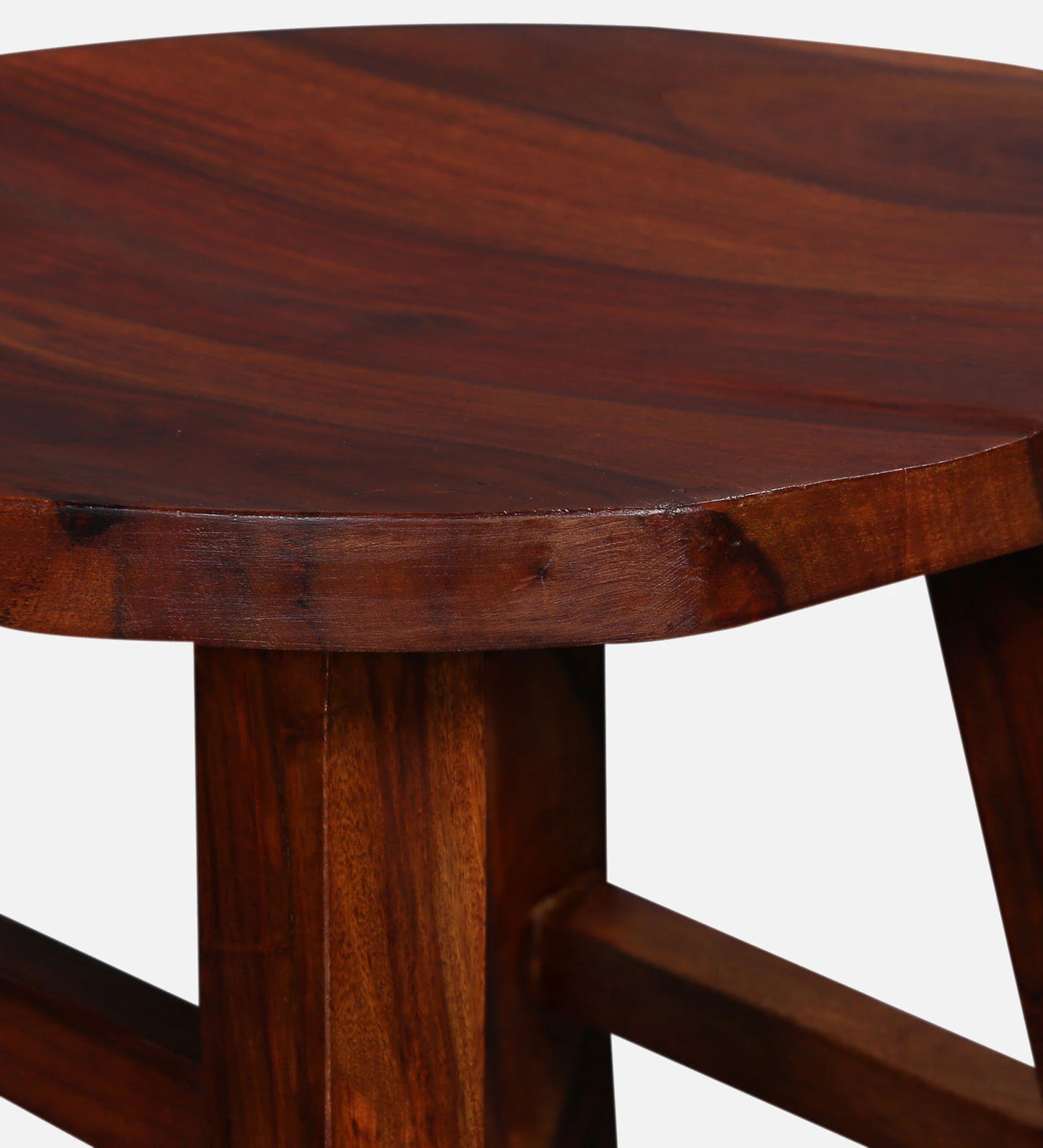 Harrington Sheesham Wood Tall Bar Stool In Honey Oak Finish