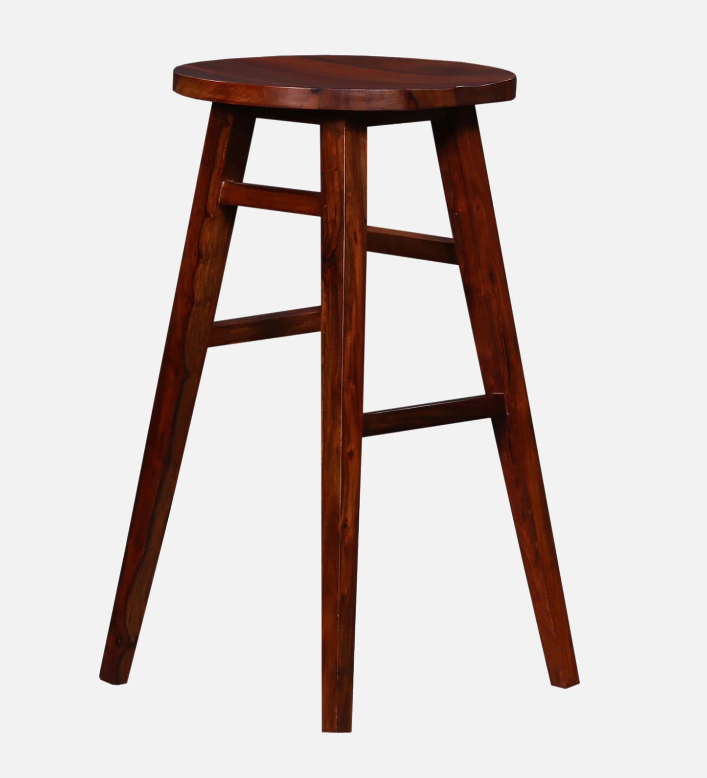 Harrington Sheesham Wood Tall Bar Stool In Honey Oak Finish