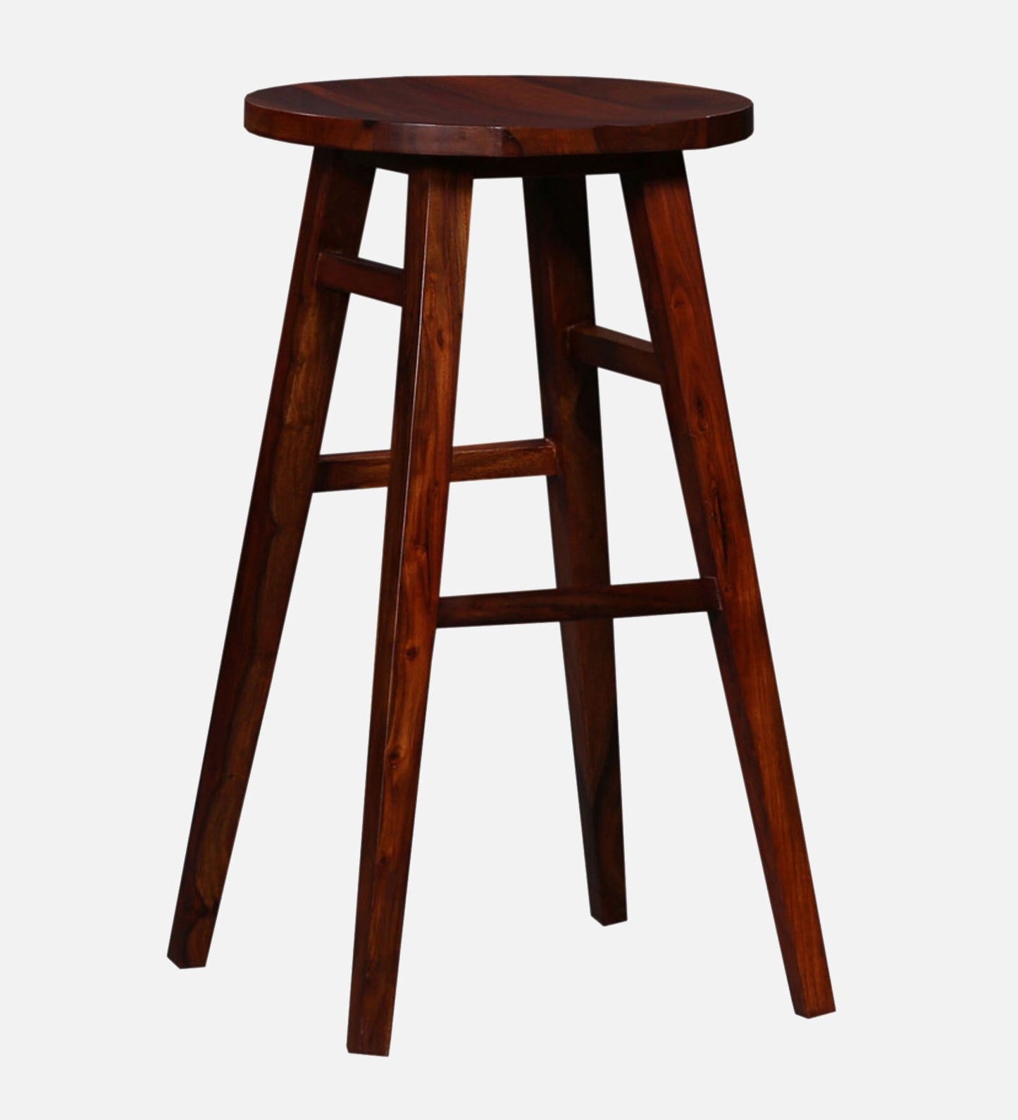 Harrington Sheesham Wood Tall Bar Stool In Honey Oak Finish