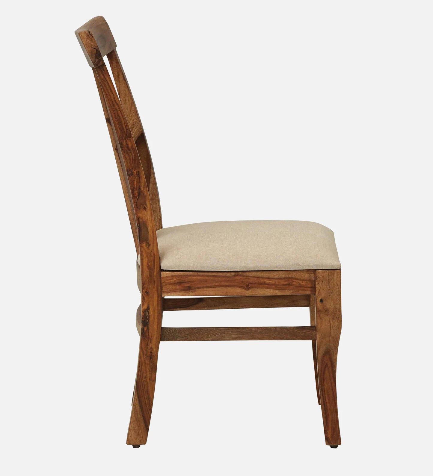 Kentan Sheesham Wood Dining Chairs In Rustic Teak Finish (Set Of 2)