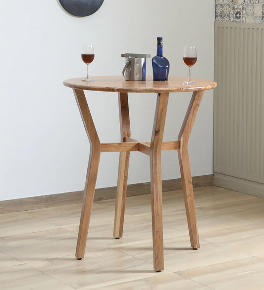Kylie Acacia Wood 2 Seater Bar Table In Natural Finish