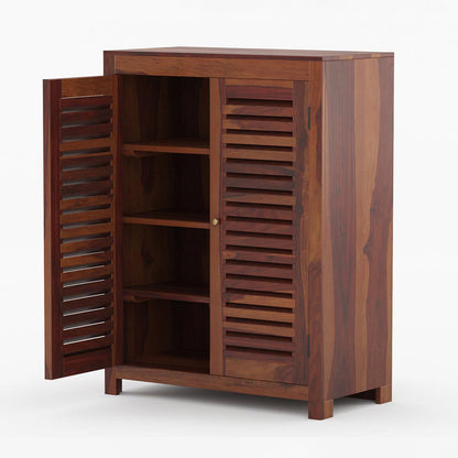 Alden Shoe Rack Of 15 Pairs In Provincial Teak Color
