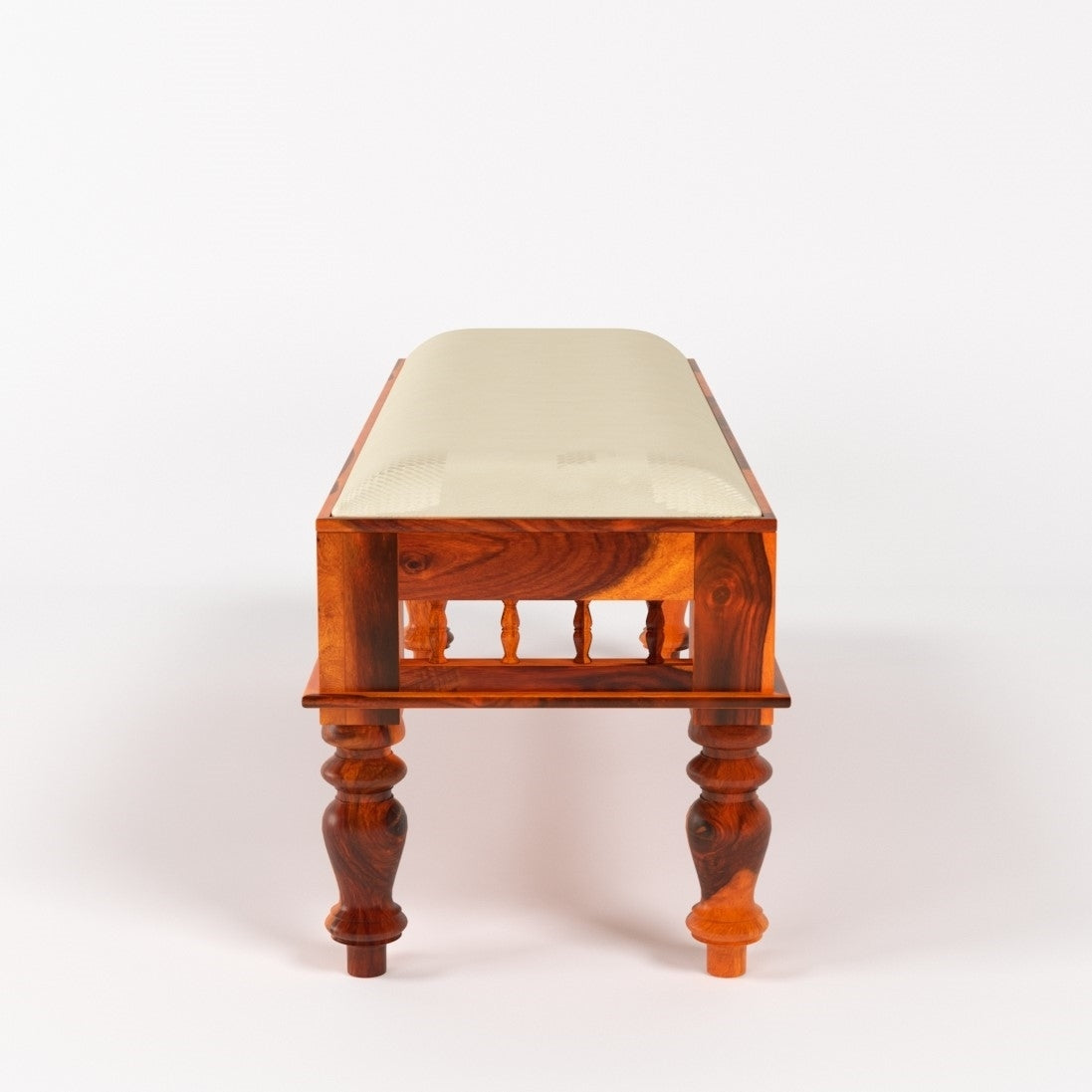 Rinika Bench In Honey Oak Finish Elegant Wooden For Seating