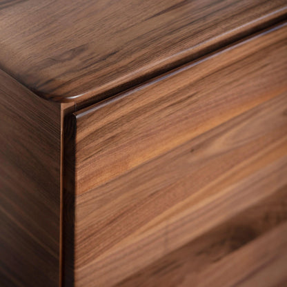 Walnut Whisper Sideboard | Handleless Design with 2 Doors & 3 Drawers
