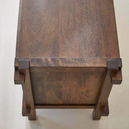 Kanto Dark Walnut Entertainment Unit with Storage