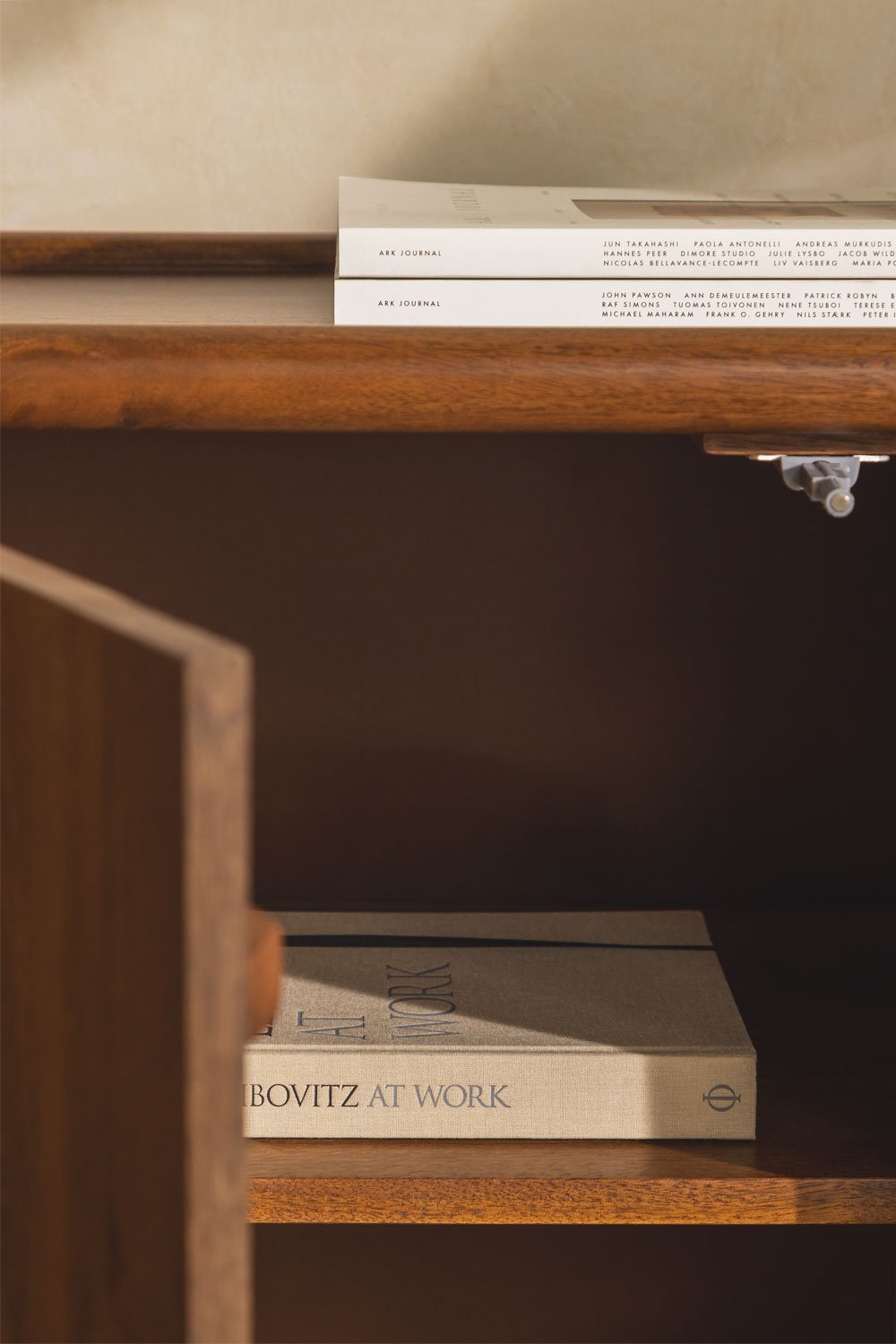 Retro Sculptural Sideboard | Barrel-Shape 4-Door Media Console with Rounded Edges