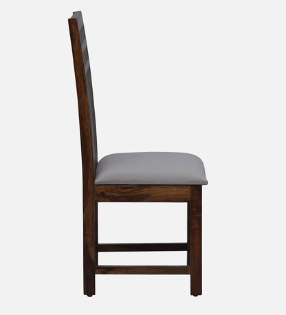 Drusilla Sheesham Solid Wood Slat Back Dining Chair In Provincial Teak Finish (Set Of 2)