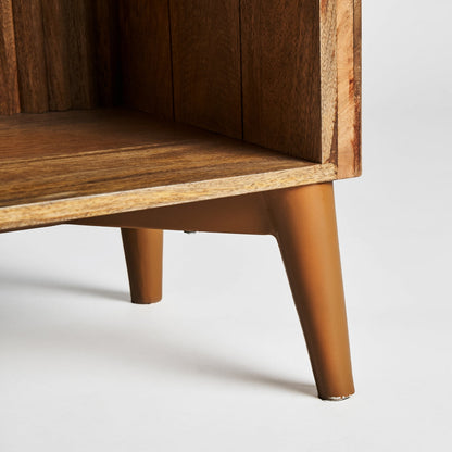 Daisy Solid Mango wood Bookshelf in Natural Finish