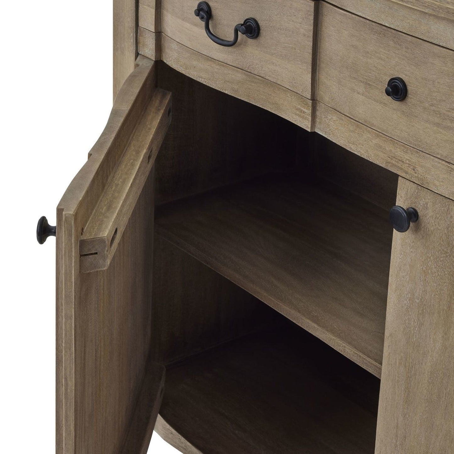 Modernista Solid Mango wood Sideboard with 2 Door & 3 Drawer
