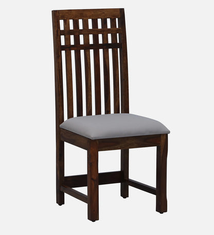 Drusilla Sheesham Solid Wood Slat Back Dining Chair In Provincial Teak Finish (Set Of 2)