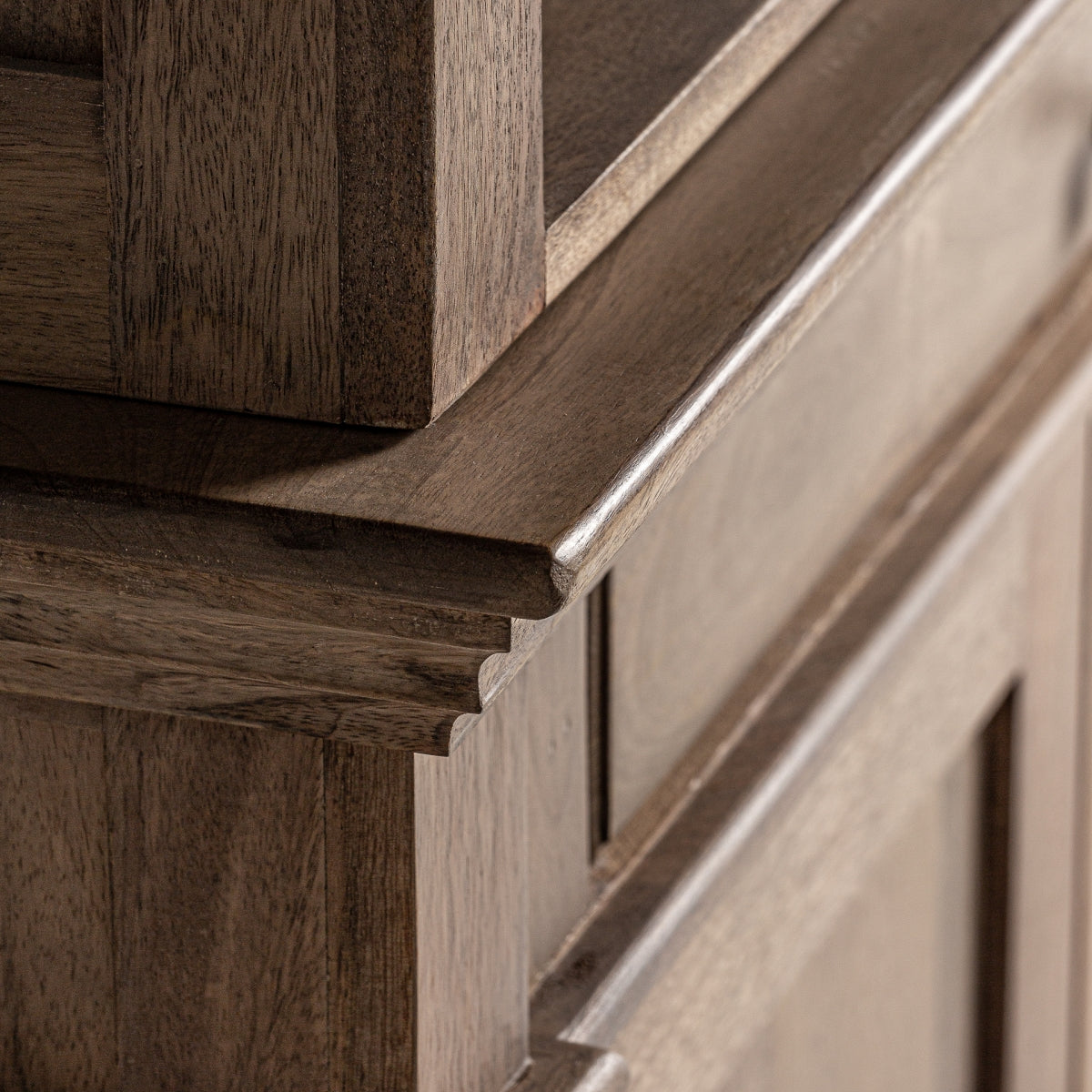 Abrax Solid Mango wood Bookshelf in Natural Finish