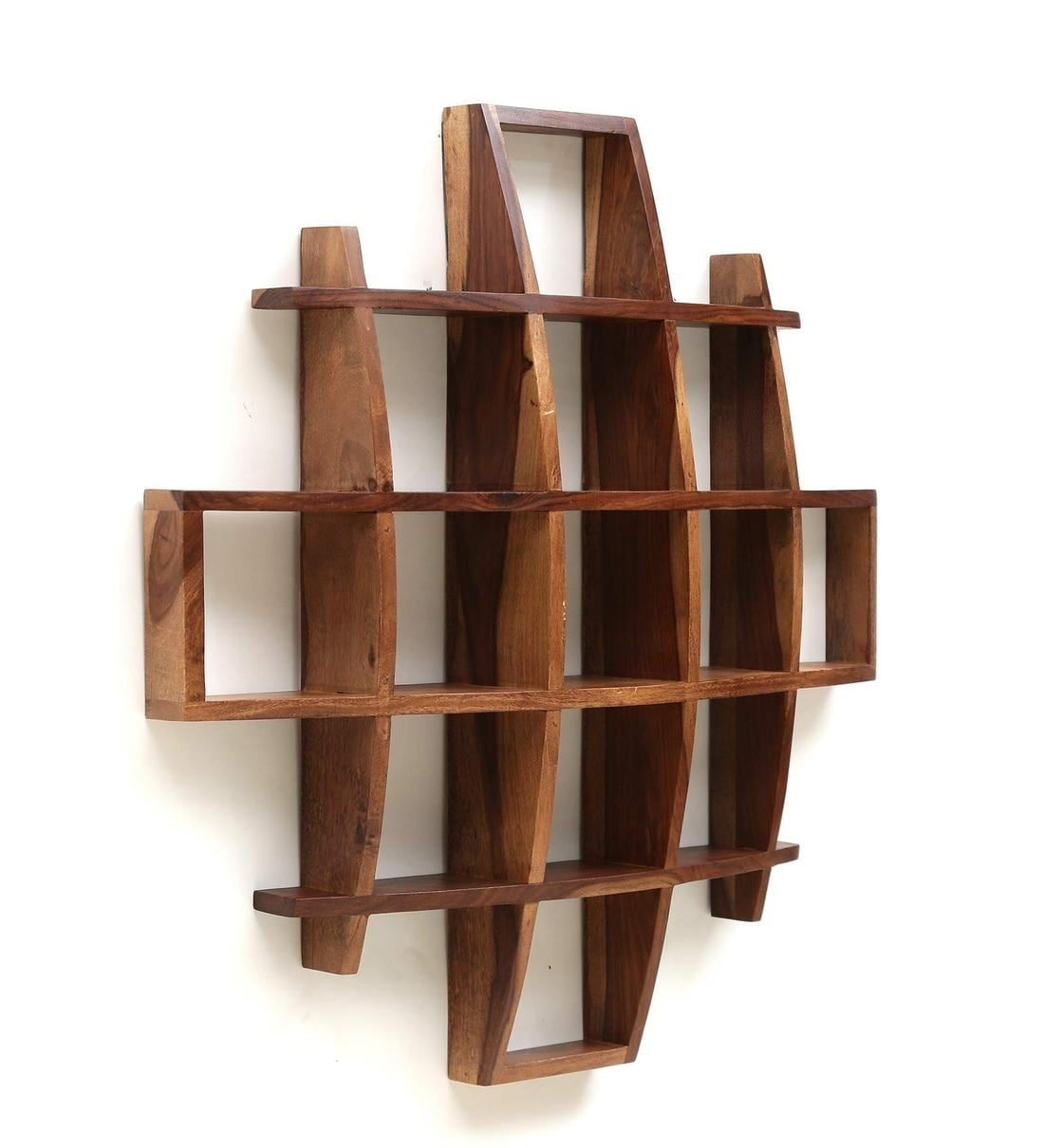 Ivy Square Wall Rack Sheesham Wood