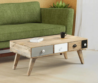 Viterbo Solid Wood Coffee Table