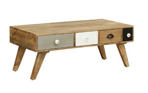 Viterbo Solid Wood Coffee Table
