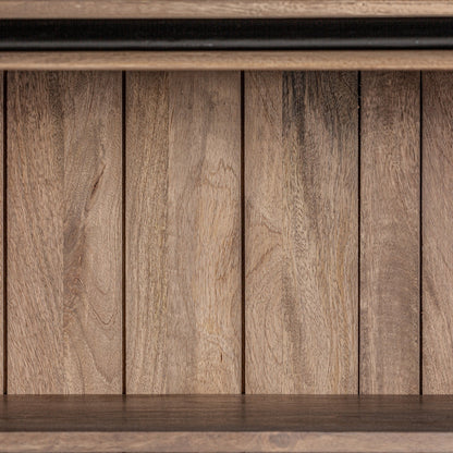 Abrax Solid Mango wood Bookshelf in Natural Finish