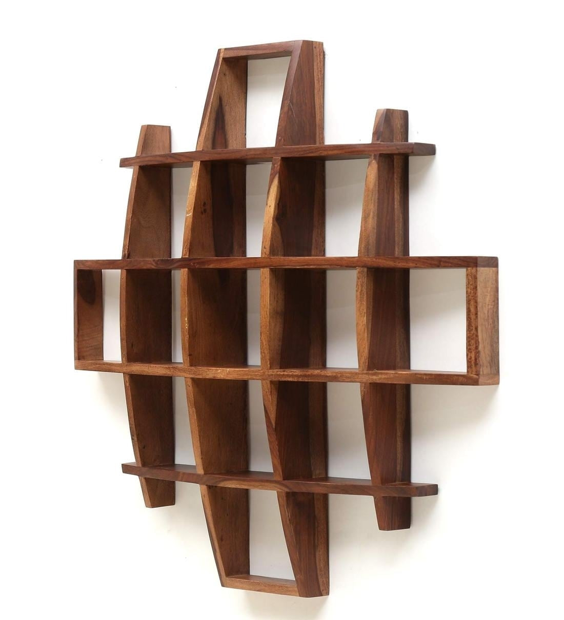Ivy Square Wall Rack Sheesham Wood