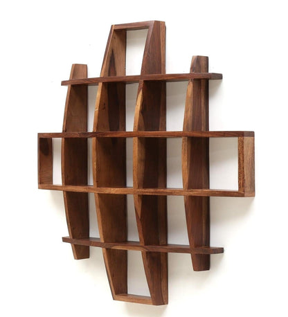 Ivy Square Wall Rack Sheesham Wood