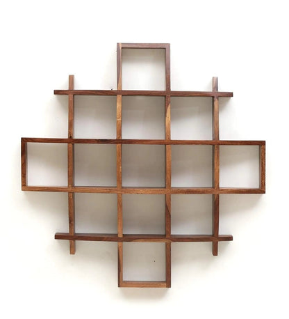 Ivy Square Wall Rack Sheesham Wood