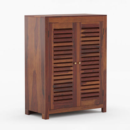 Alden Shoe Rack Of 15 Pairs In Provincial Teak Color
